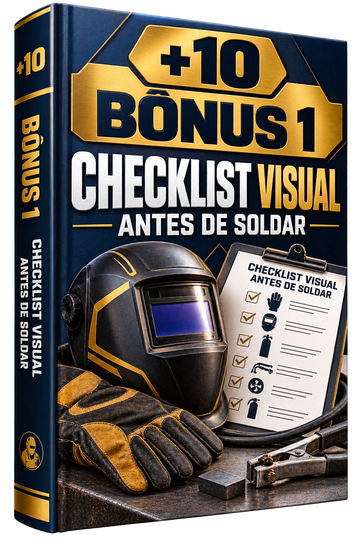 Capa transparente +10 Bônus 1 Checklist Visual Antes de Soldar