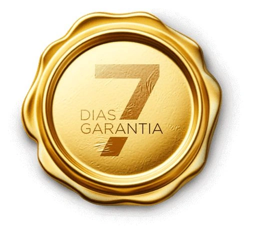 Selo dourado de 7 dias de garantia